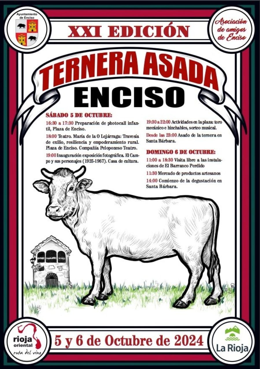 ENCISO cartel ternera asada 2024