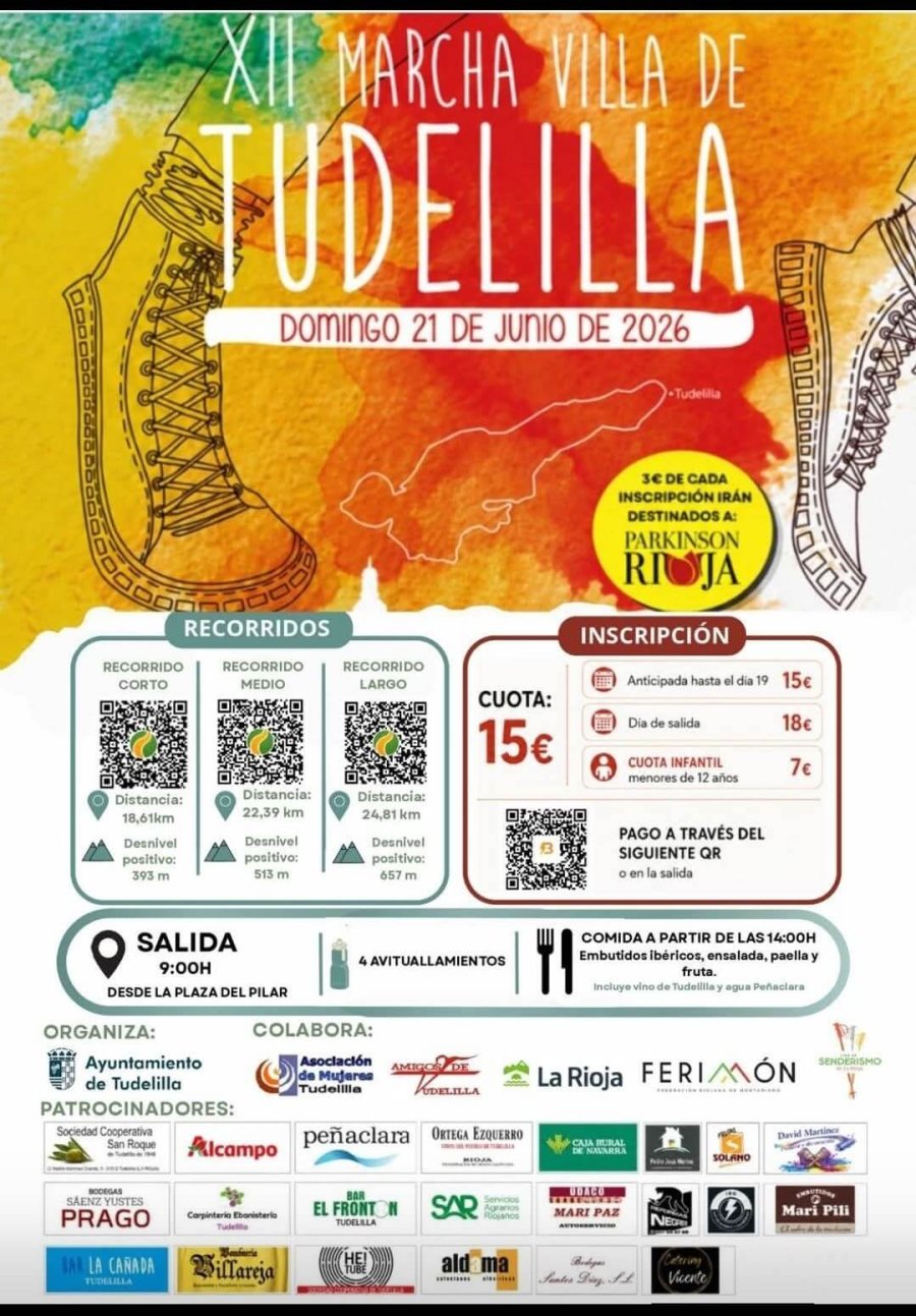 TUDELILLA cartel marcha 21 junio
