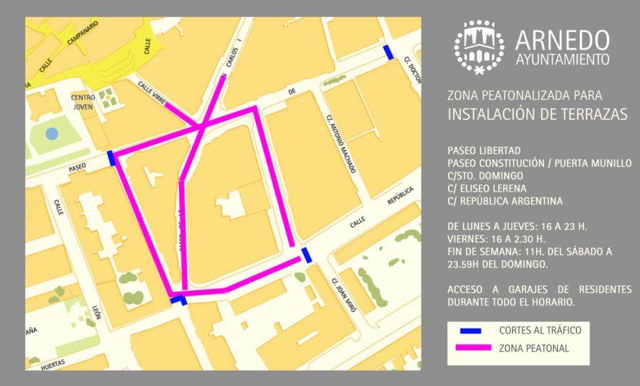 PEATONALIZACIÓN TERRAZAS plano