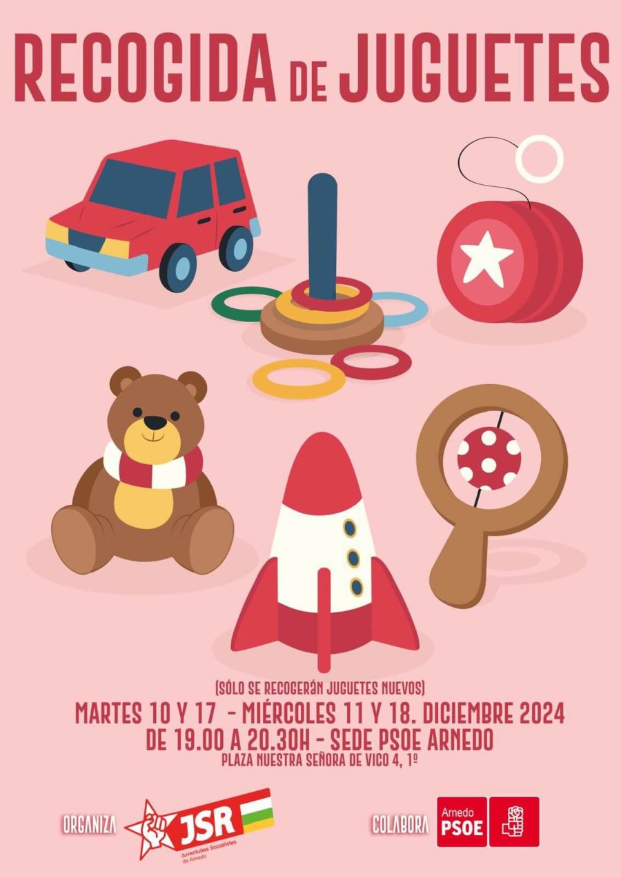 JUVENTUDES SOCIALISTAS ARNEDO campaña juguetes
