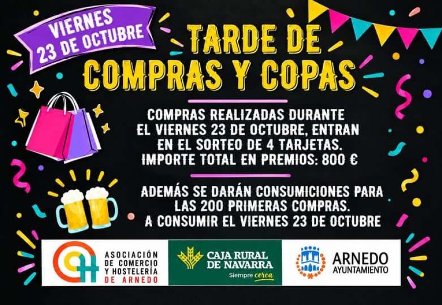 ASOCIACION COMERCIO Y HOSTELERÍA tarde compras y copas