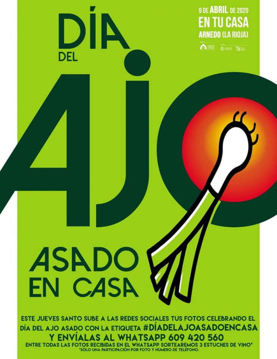 ARNEDO dia ajo asado en casa