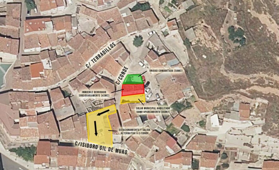 CALLE CONDE plano nuevo aparcamiento