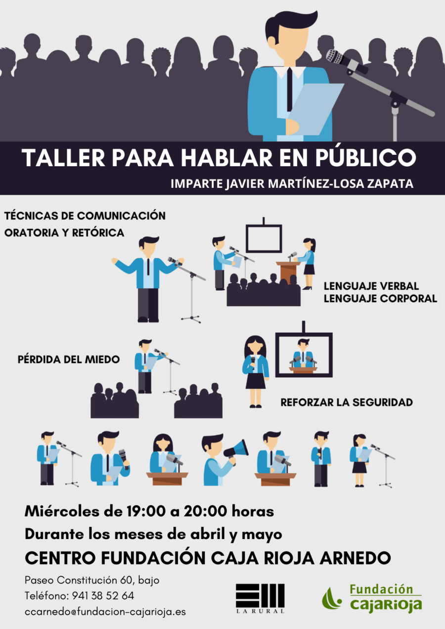 CARTEL TALLER PARA HABLAR EN PÚBLICO