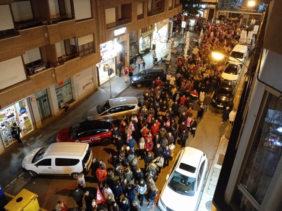 HUELGA CALZADO manifestación 1