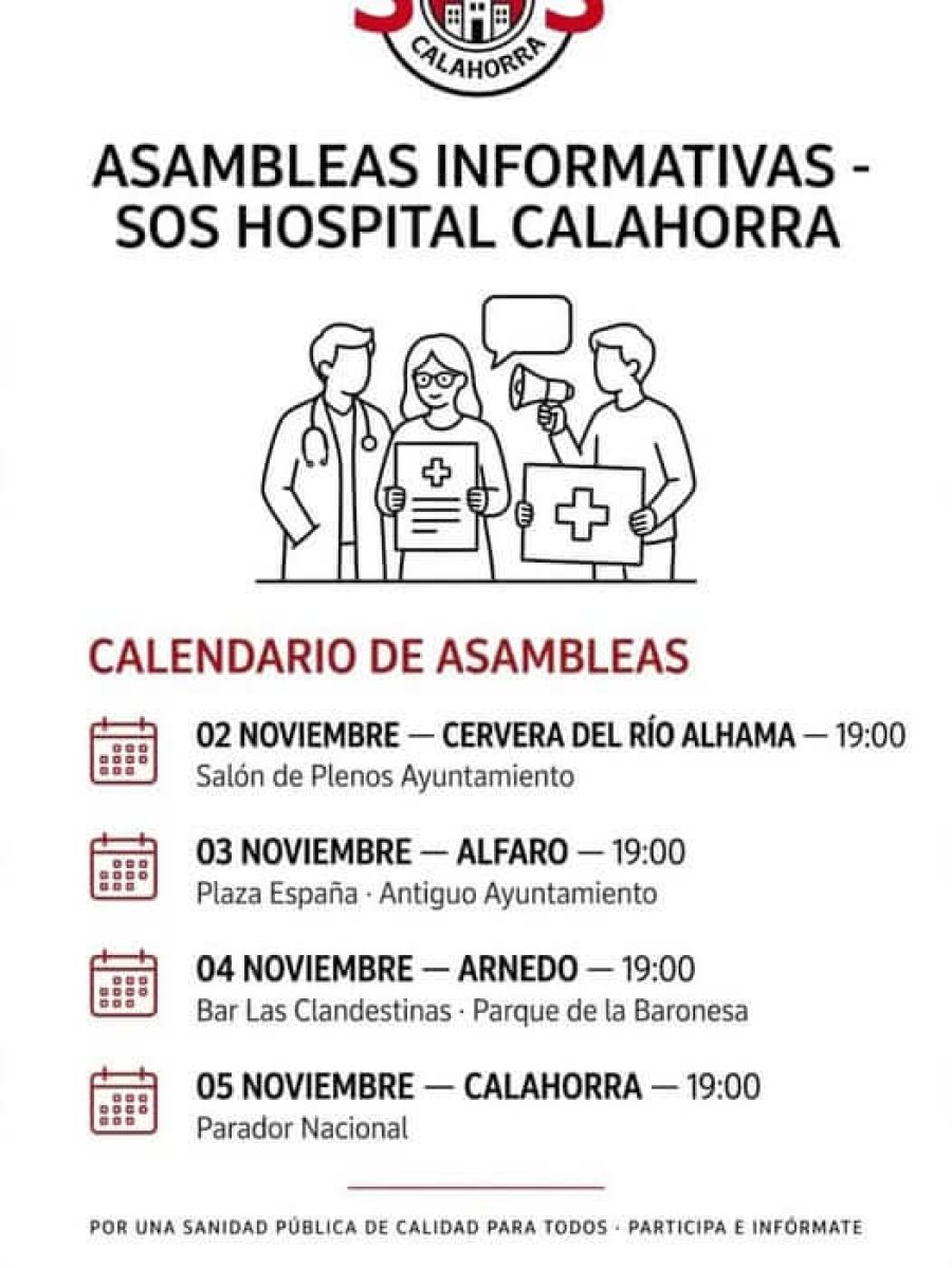 PLATAFORMA SOS HOSPITAL ASAMBLEAS NOVIEMBRE