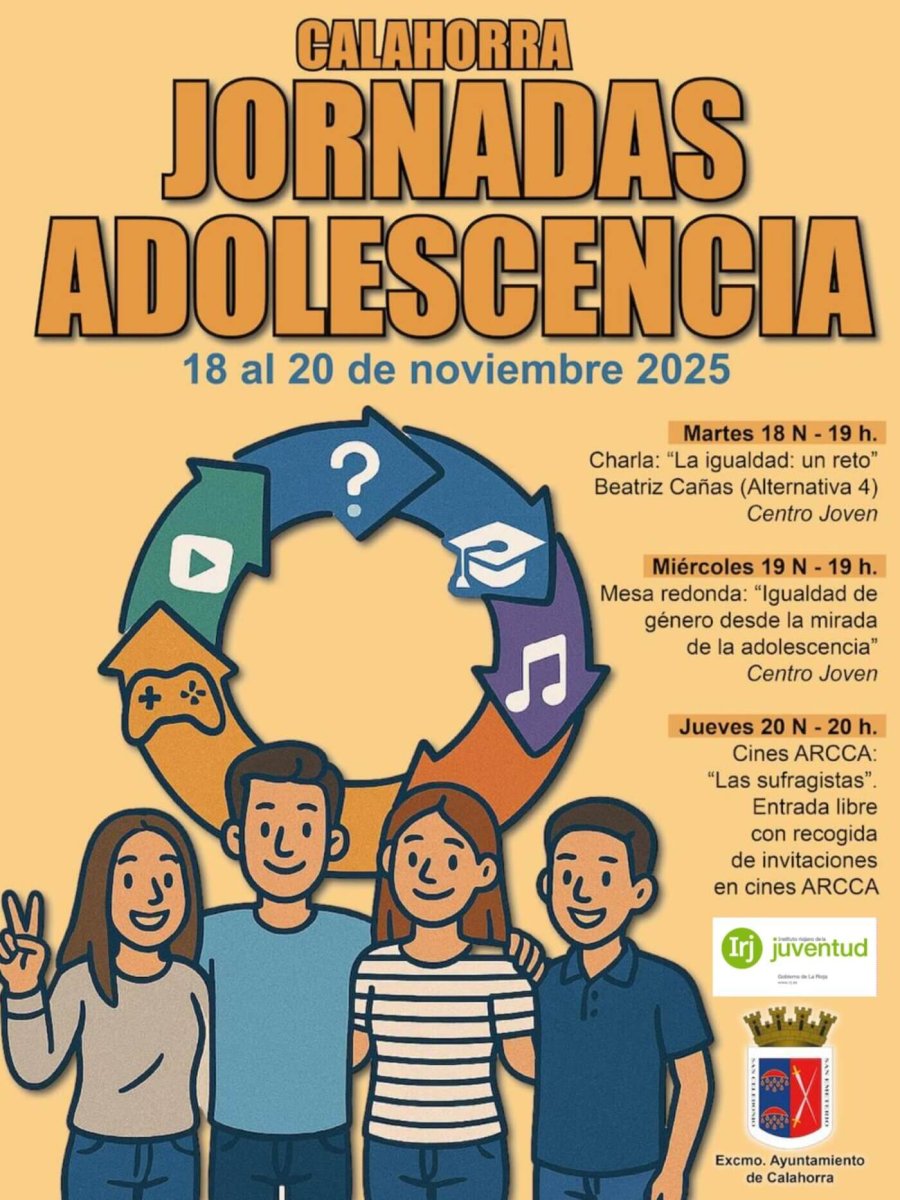CALAHORRA cartel Jornadas Adolescencia 2025