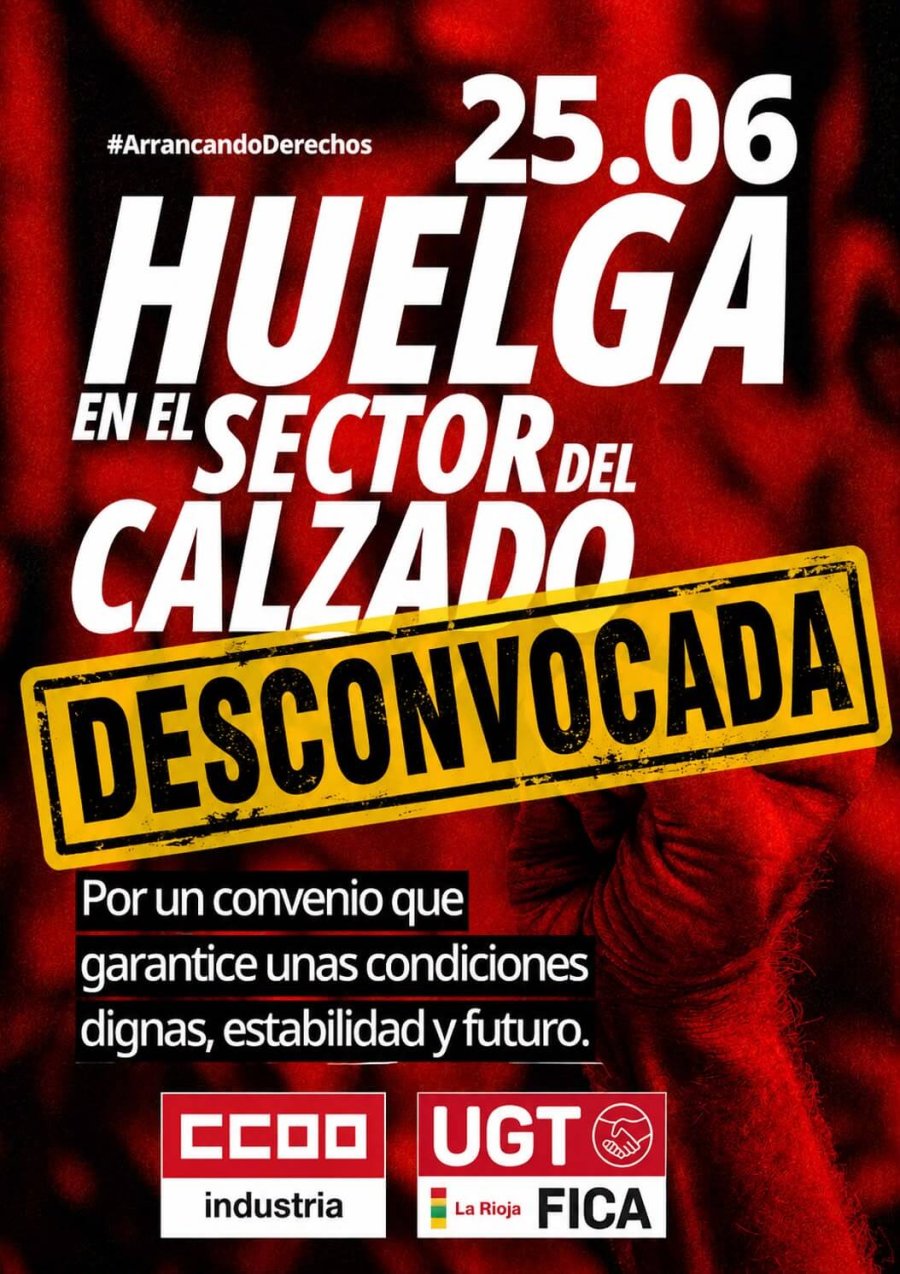 CALZADO HUELGA DESCONVOCADA