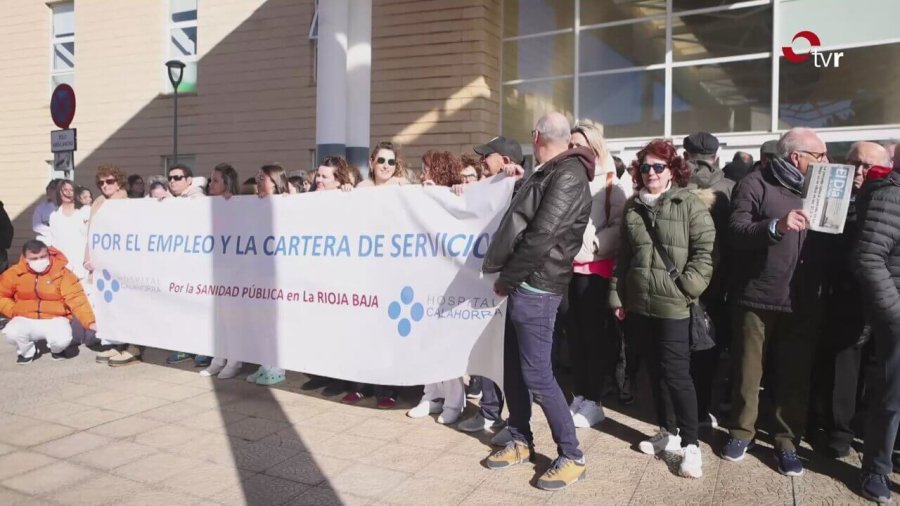 CALAHORRA hospital trabajadores concentracion