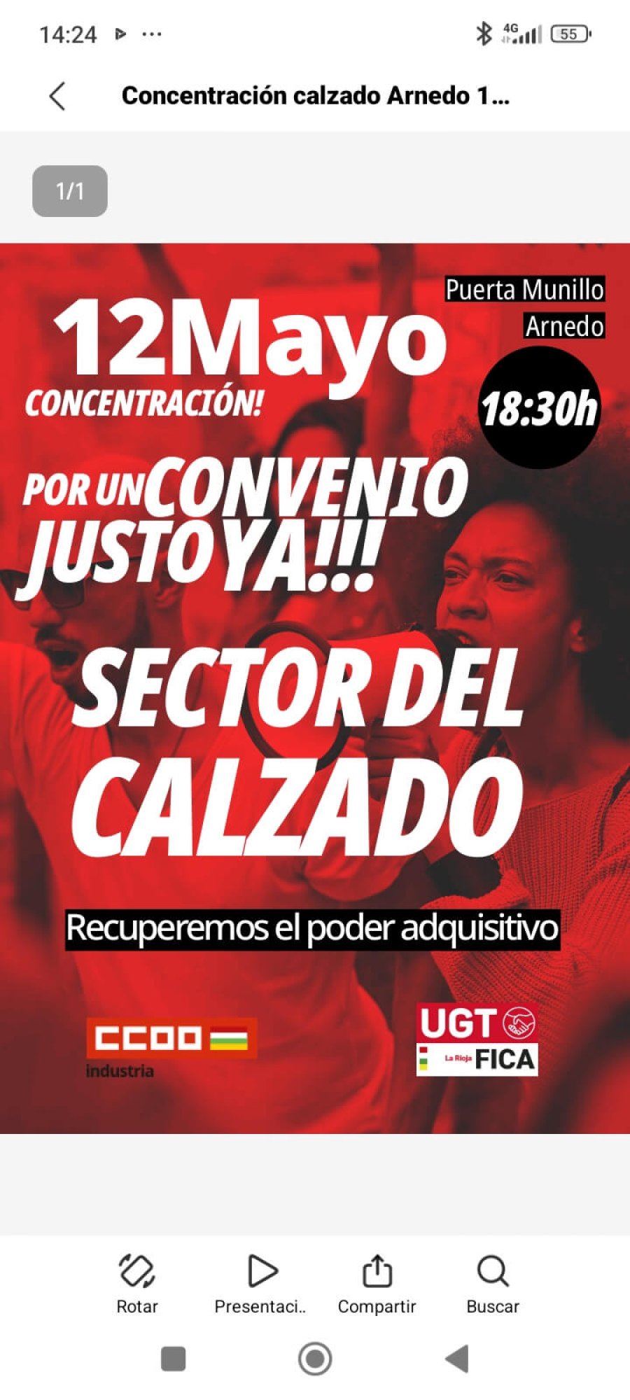 CONCENTRACION CALZADO ARNEDO 12 MAYO