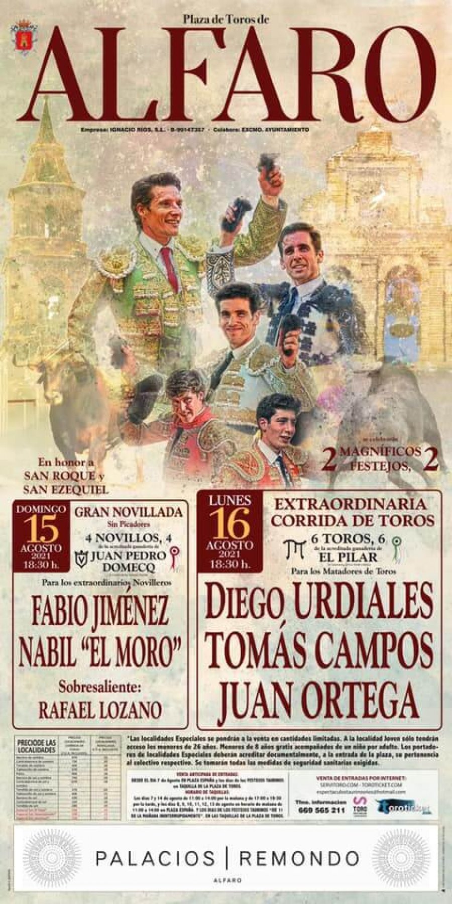 ALFARO cartel feria taurina