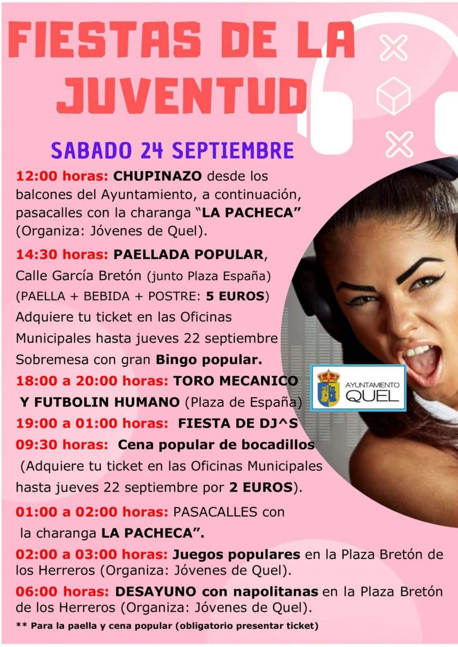 QUEL cartel fiestas juventud 1