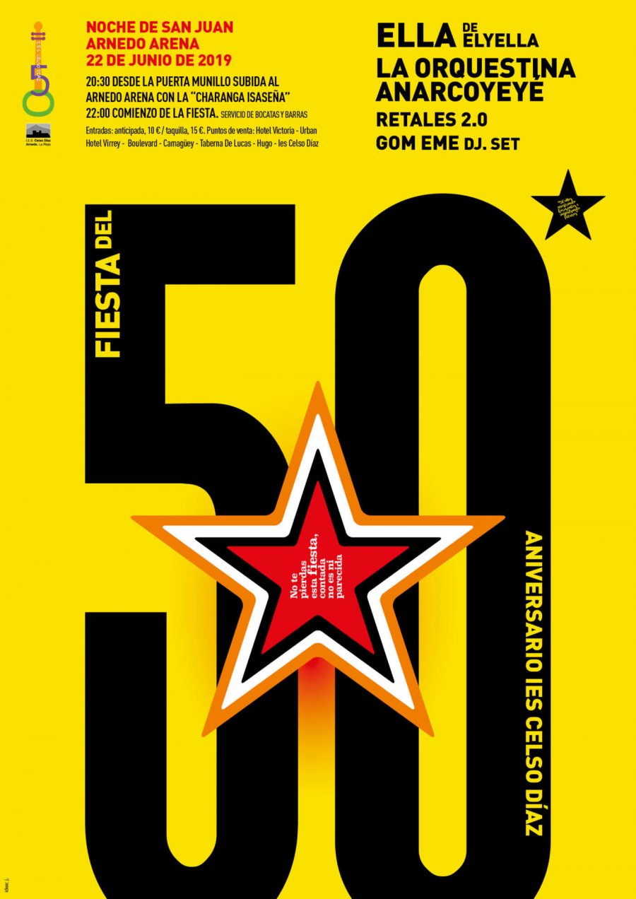 IES CELSO DIAZ CARTEL FIESTA JUNIO