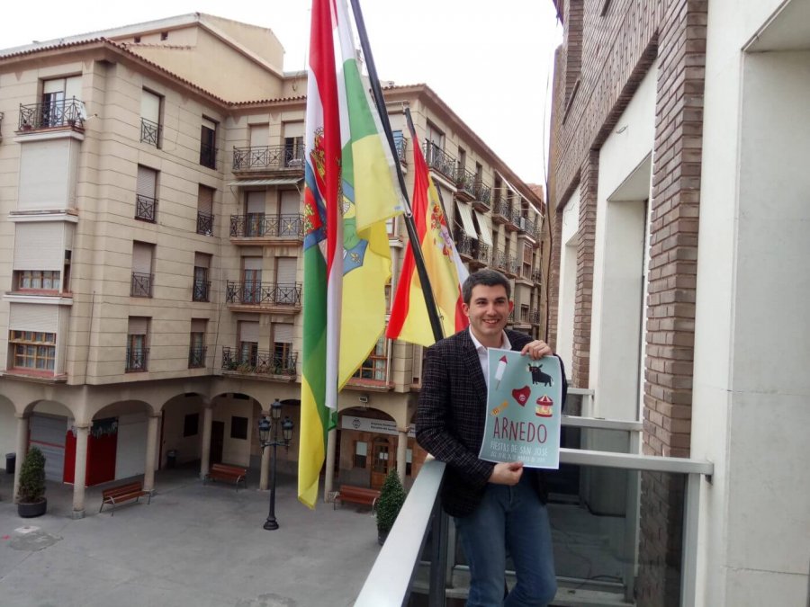 RAUL DOMINGUEZ cartel fiestas marzo