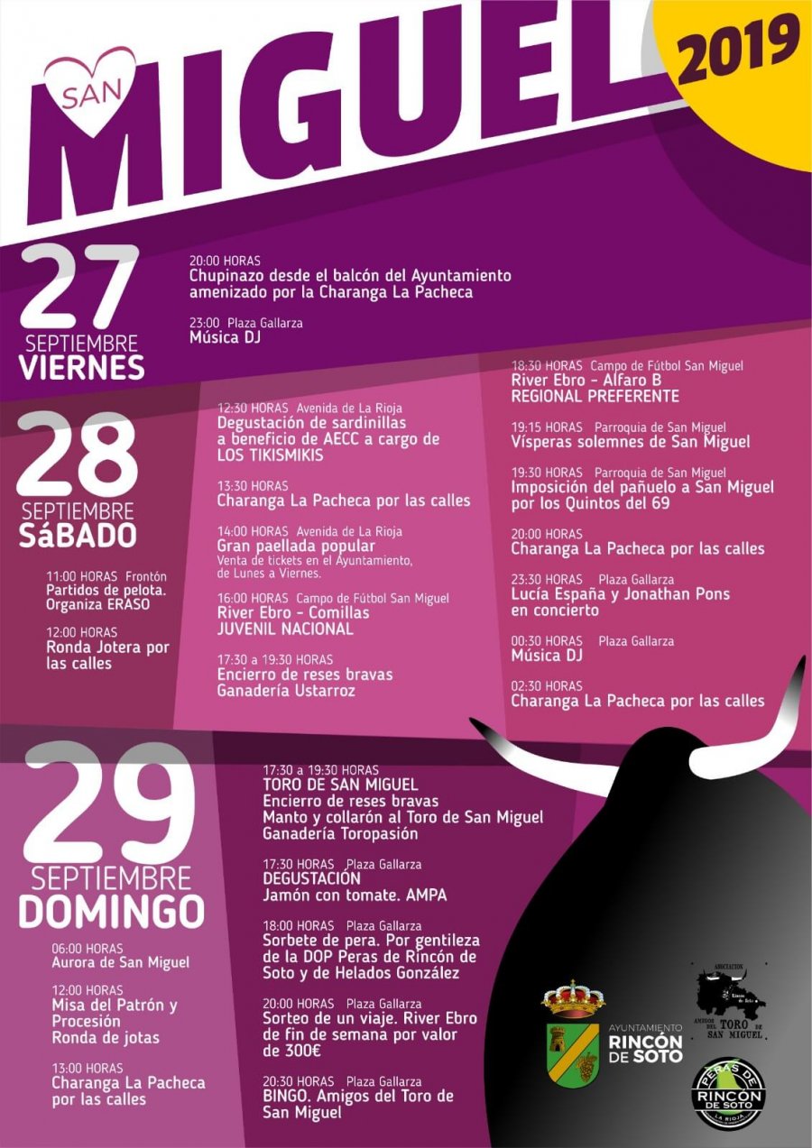 RINCÓN cartel fiestas San Miguel